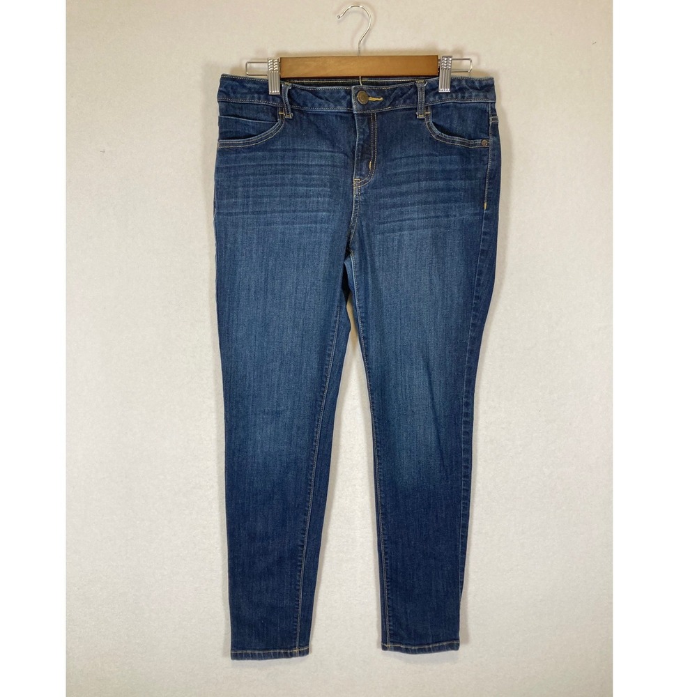 Classic Simply Vera Vera Wang Women 8‎ Blue Mid Rise Skinny Stretch Denim Jeans